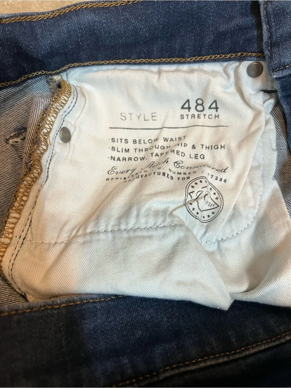 J Crew style 484 Men's Blue Straight-Leg /slimmer cut Jeans size 30w x 32L